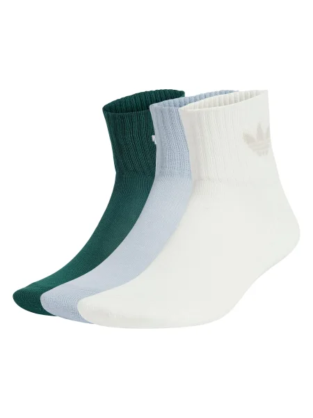 ADIDAS ORIGINALS Șosete ecru / albastru pastel / verde închis alb