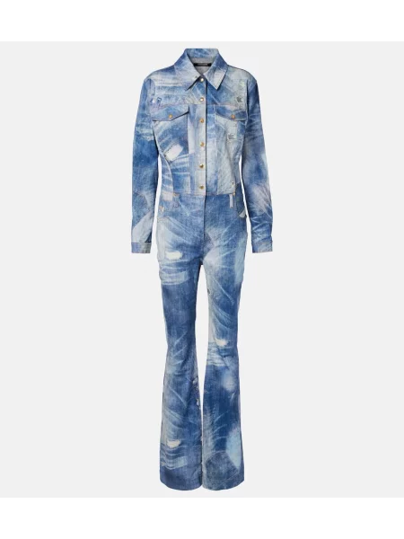 Salopetă Roberto Cavalli cu imagine albastru