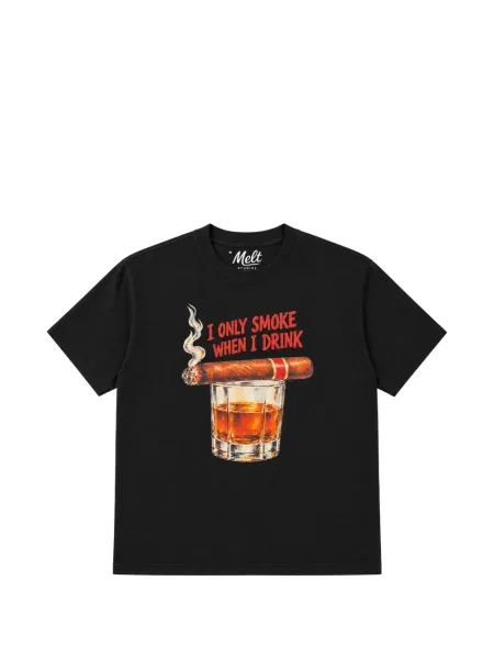 Tricou Melt cu imagine negru