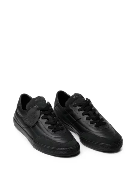 Matlasat sneakerși Veja din piele negru