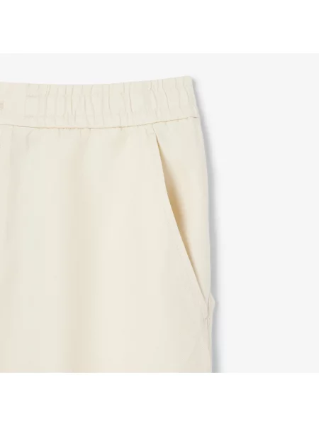 Lacoste Szorty O Kroju Regular Fit Z Mieszanki Lnu I Diagonalu beżowy