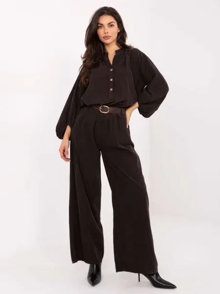 Pantaloni Italy Moda maro