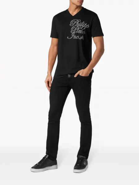 Tričko Philipp Plein s potiskem černé