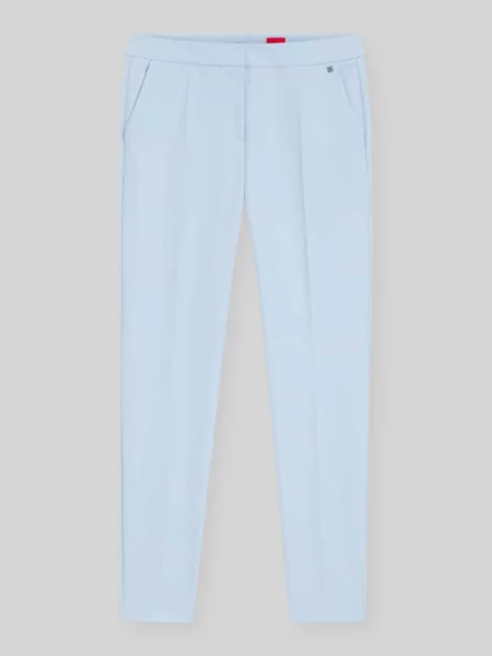 Spodnie o kroju slim fit z kantami Hugo