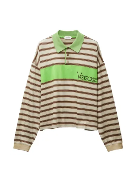 Koszulka polo Versace beżowa
