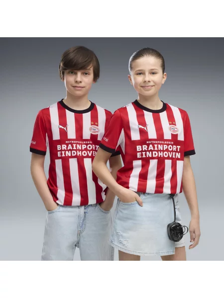 PUMA Młodzieżowa koszulka domowa PSV Eindhoven Odzież czerwony