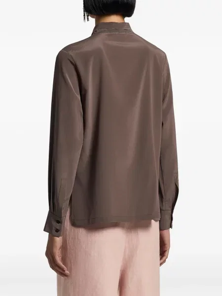 Gulerat cămașă Peserico maro