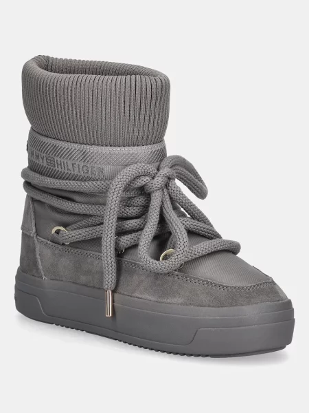 Апрески Tommy Hilfiger LOGOTAPE SNOWBOOT WARM сиво