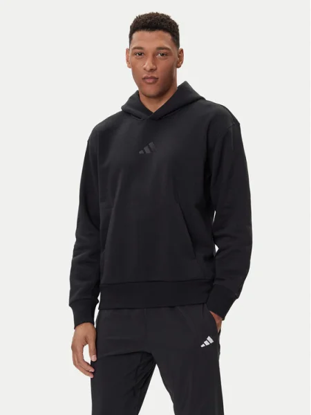 Geacă Adidas din fleece negru