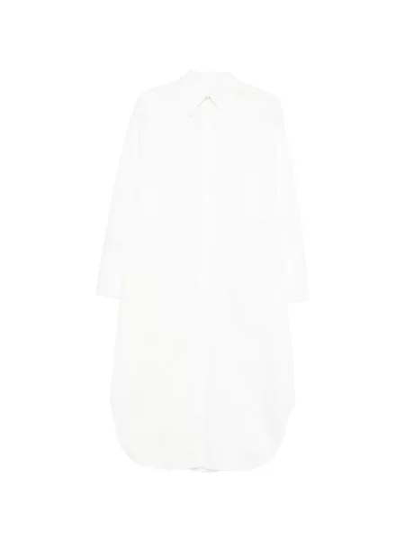 Костюм с яка миди рокля Agnona до коляното бяло