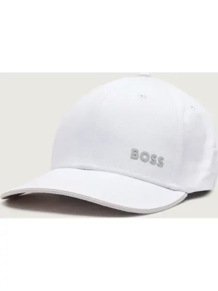BOSS Șapcă crem / gri alb