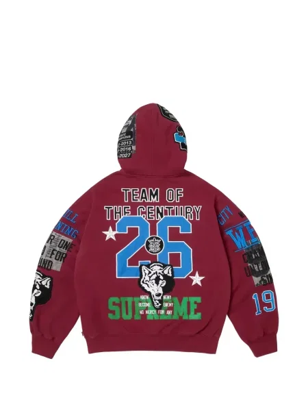 Mikina s kapucňou Supreme červená