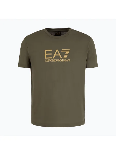 Мъжки Emporio Armani Train Gold Label Tee Pima Big Logo beetle Тениска зелено