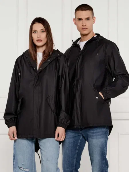 Rains esődzseki Fishtail Jacket átmeneti fekete