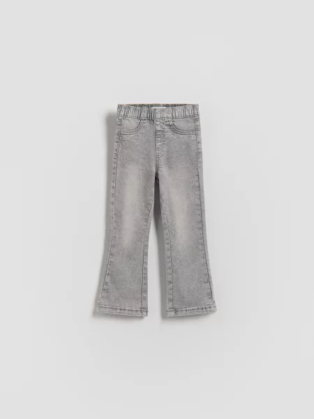 Reserved Flare jeggings világos szürke