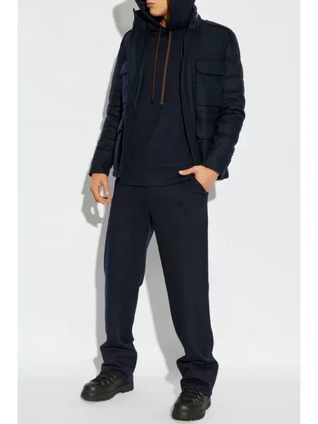 Pantaloni Moncler albastru