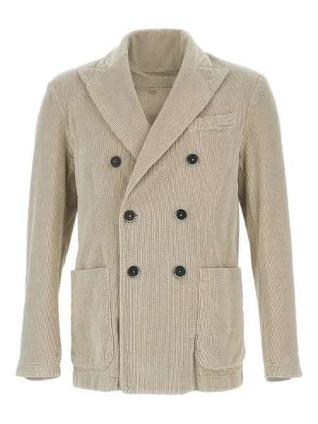 Manšestrové dvouřadé sako Barena