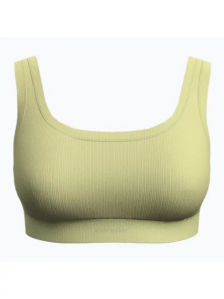 Термо сутиен Icebreaker Merino Rib Lotus citrine зелено