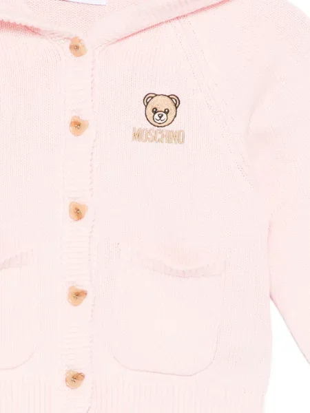 Bluza z kapturem dziecięca Moschino różowa