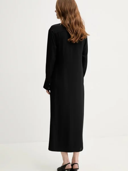 Herskind sukienka Holmes maxi rozkloszowana czarny