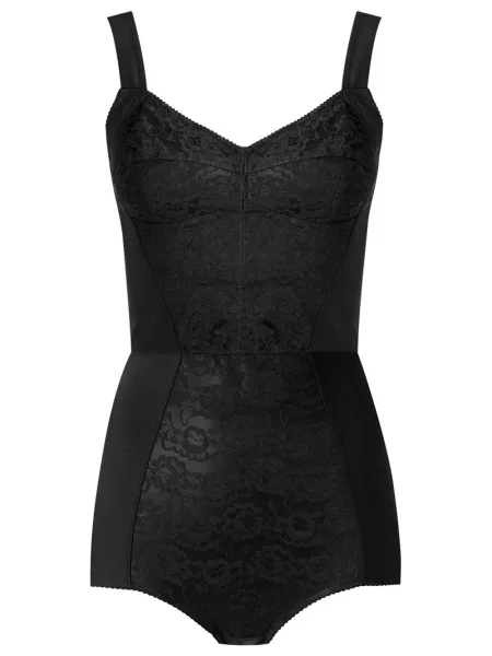 Body Dolce & Gabbana cu model floral din dantelă negru