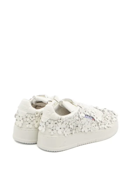 Sneakerși Autry cu model floral alb