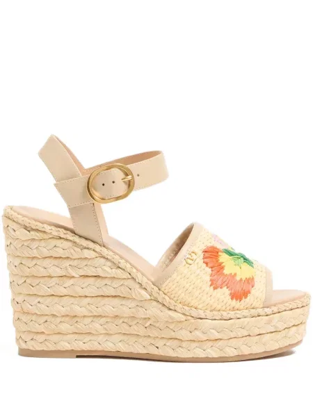 Espadrile Valentino Garavani cu model floral cu pană