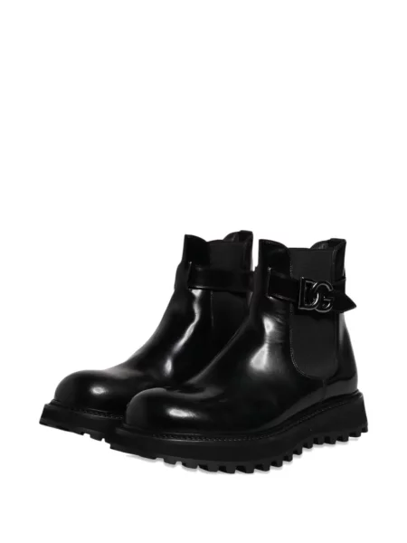 Cu centură botine Dolce & Gabbana negru