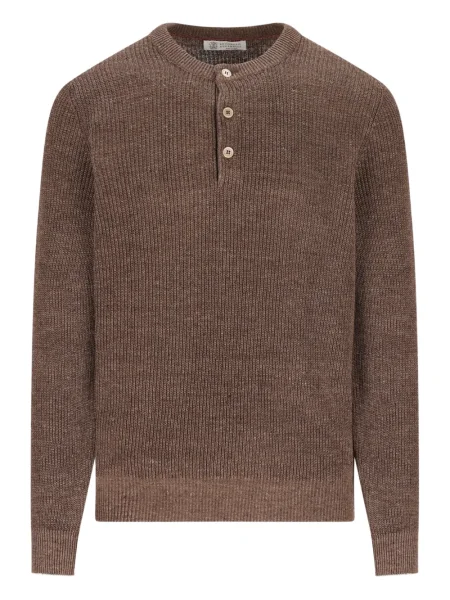 Pulover Brunello Cucinelli maro