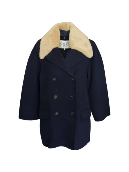 Płaszcz Sea dwurzędowy niebieski