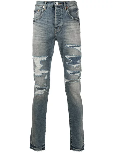 Дънки Purple Brand с ниска талия виолетово