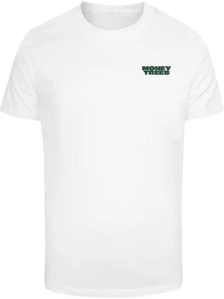 Mister Tee Tricou Money Trees verde pin alb