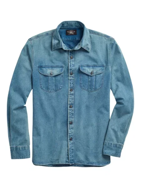 Cămașă Ralph Lauren Rrl albastru