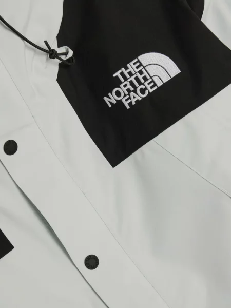Geacă The North Face cu glugă cu autograf gri