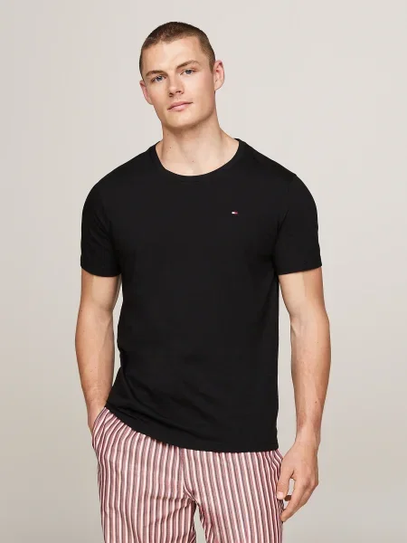 Kratek majica Tommy Hilfiger črna