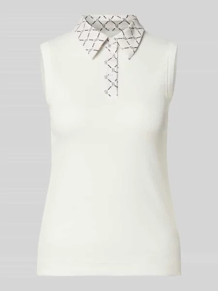 Top Marc Cain z nadrukiem biały