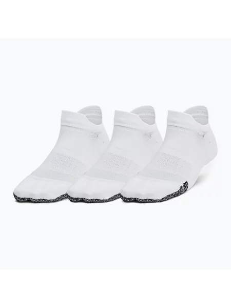 Tréninkové ponožky Under Armour Breathe NS Tab 3 Pack bílá/bílá/halo šedá bílé
