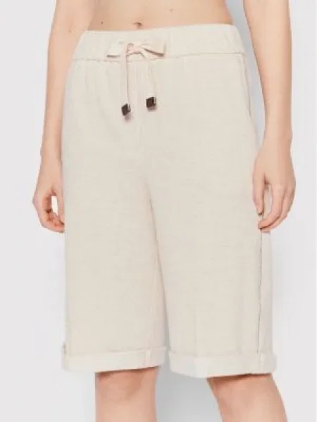 Kratke hlače iz tkanine Peserico bež