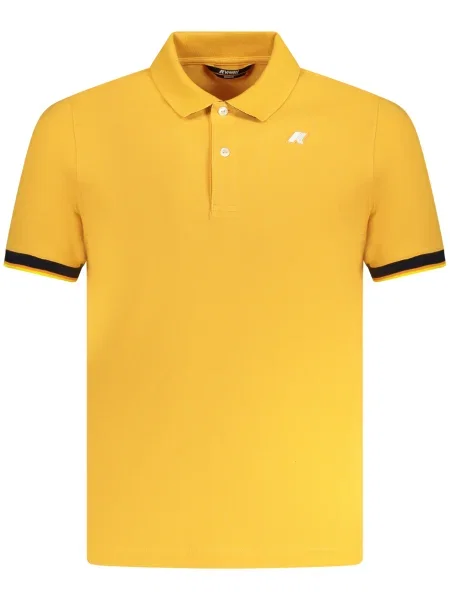 Polo K-way cu mâneci scurte galben