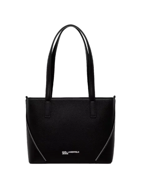 Karl Lagerfeld Jeans kabelka typu shopper dámska z imitácie kože čierna