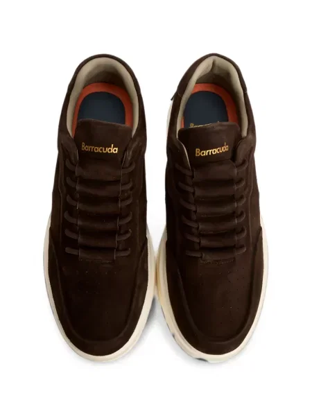 Sneakerși Barracuda din piele de căprioară maro