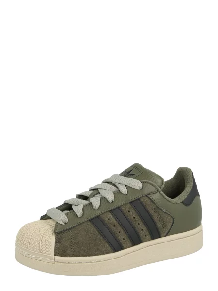 ADIDAS ORIGINALS Tenisky SUPERSTAR II olivová čierna
