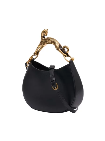Torebka hobo Lanvin skórzana czarna