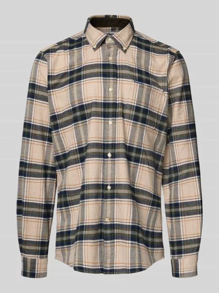 Koszula flanelowa o kroju slim fit z czystej bawełny model ‘BETSOM’ Barbour