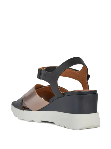 Pantofi cu toc Geox cu pană albastru