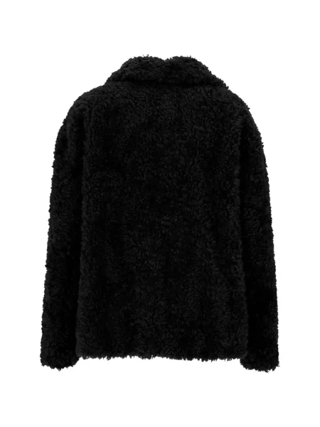 Palton de blană Emme cu blană negru