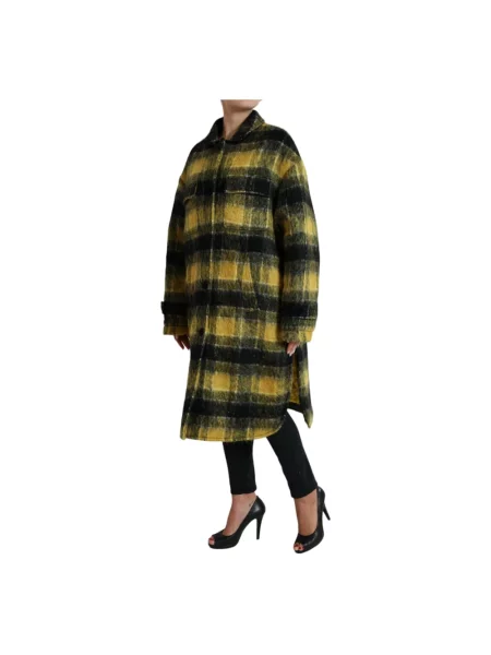 Trencz Dolce And Gabbana wełniany żółty
