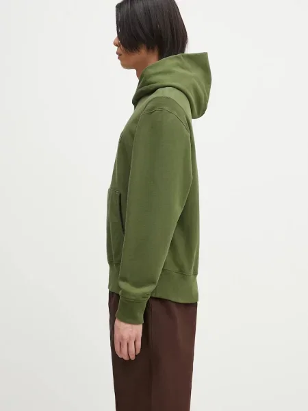 Свитер Kenzo в цветочек с капюшоном зеленый