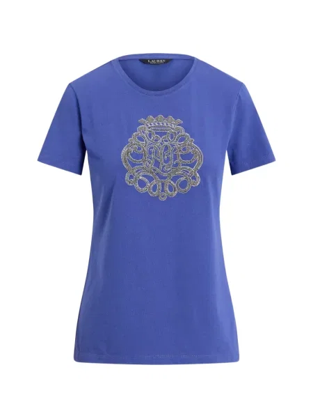 Tricou Lauren Ralph Lauren cu autograf violet