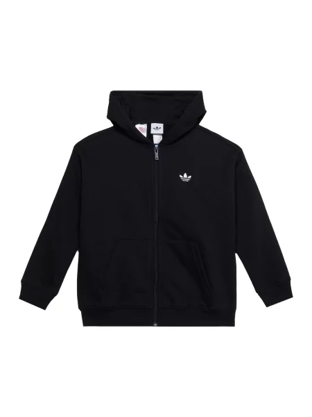 ADIDAS ORIGINALS Džemperis OVERSIZED FULL ZIP HOODIE' juoda